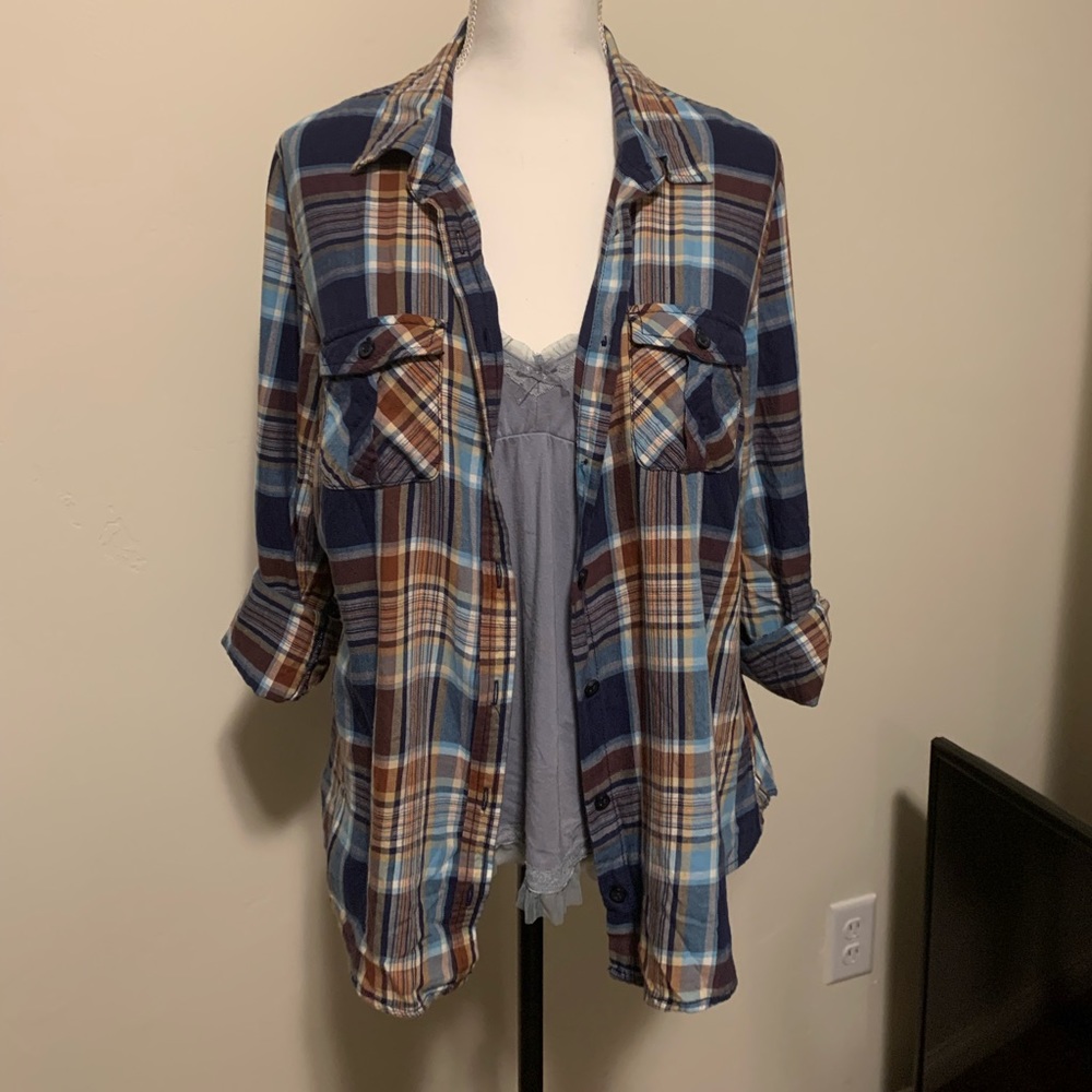 Nice plaid top size Large 12/14